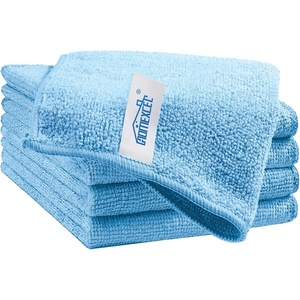 HOMEXCEL 8PK Microfiber Cleaning Cloth, Cleaning Rags for Home, 11.5×11.5in(Blue)