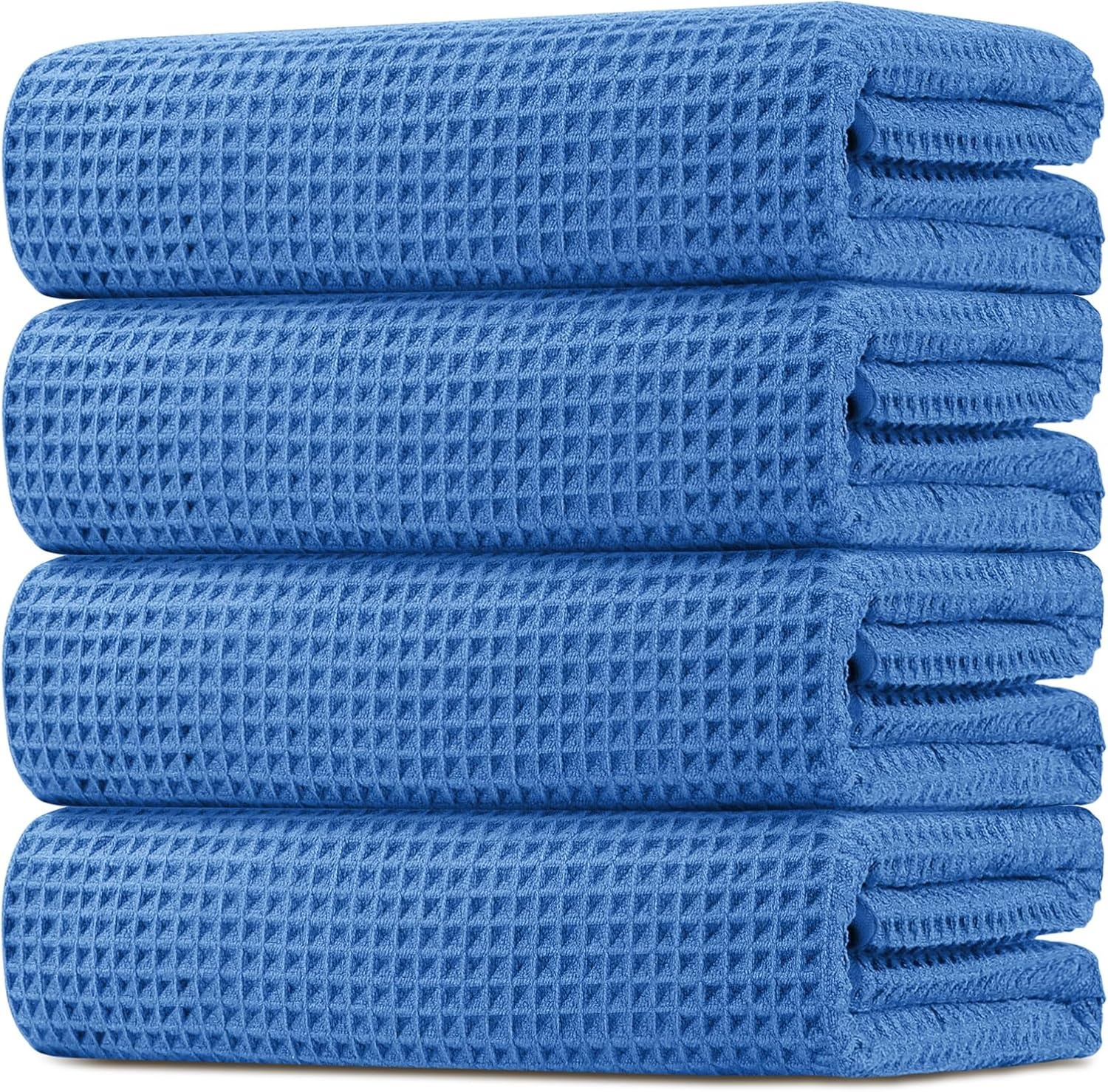 image:imageHOMEXCEL Bath Towels 2PK Microfiber Ultra Soft Bathroom Towel 27x54 inBlue