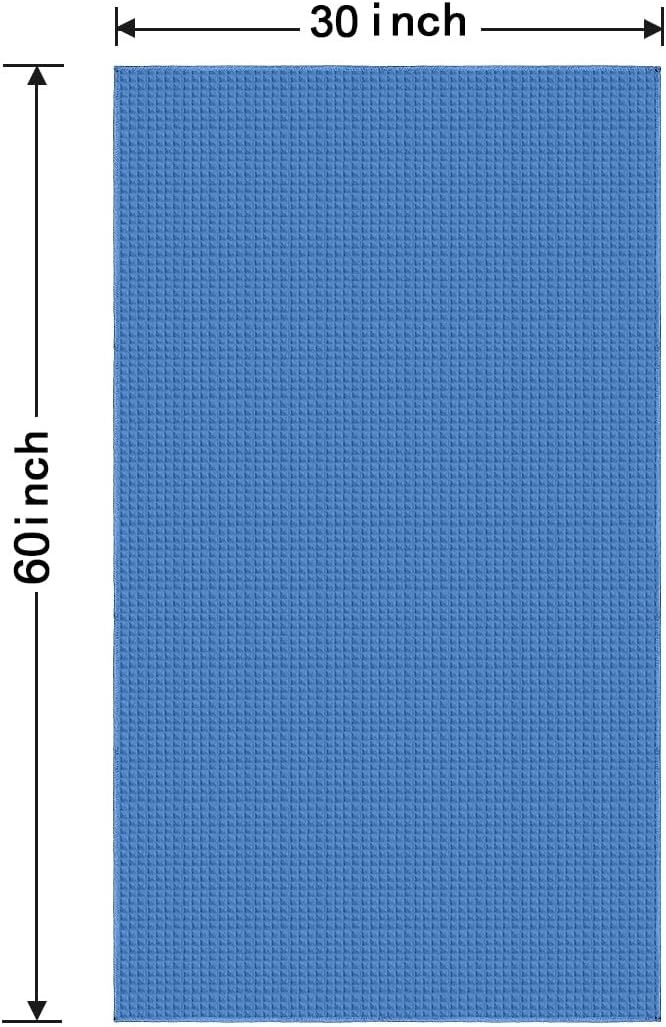 image:imageHOMEXCEL Bath Towels 2PK Microfiber Ultra Soft Bathroom Towel 27x54 inBlue
