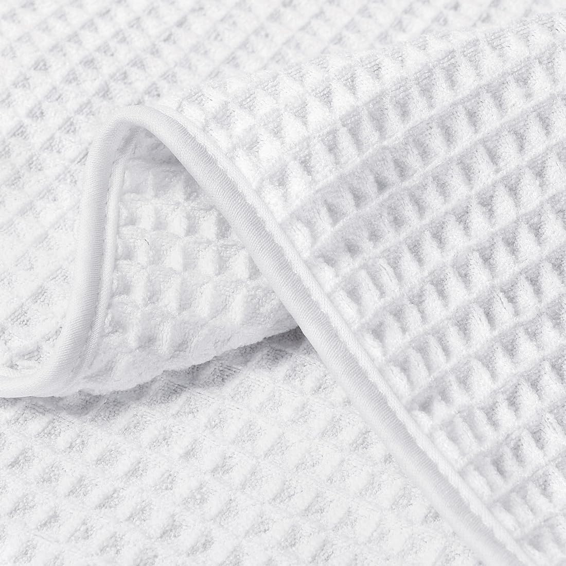 image:imageHOMEXCEL Bath Towels 2PK Microfiber Ultra Soft Bathroom Towel 27x54 inWhite