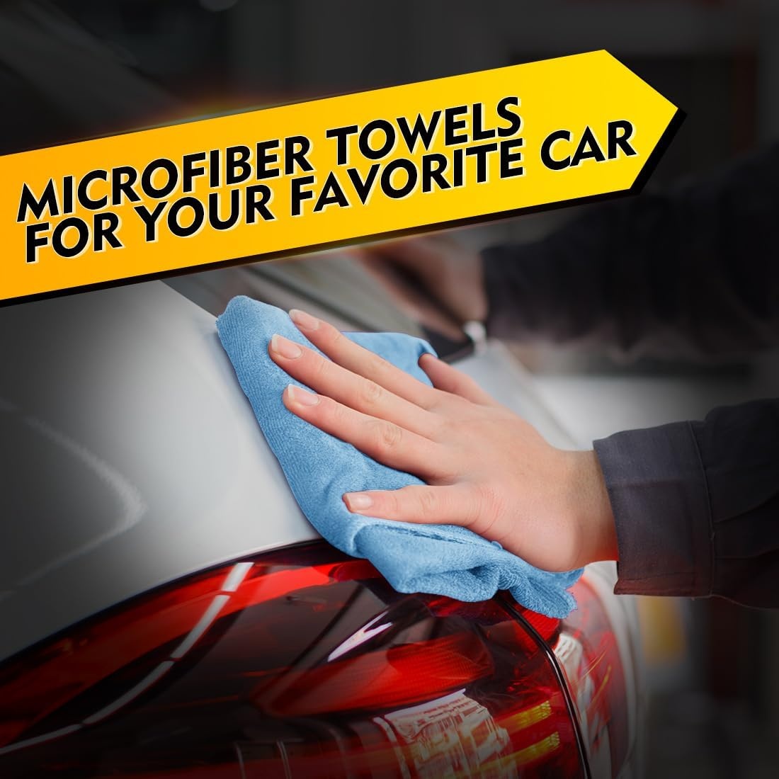 image:imageHOMEXCEL Car Drying Towel 36x 24 Microfiber Towels for Cars Trucks SUVBlue