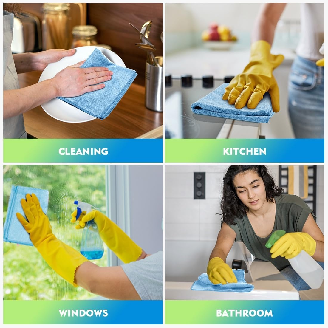 image:imageHOMEXCEL Car Drying Towel 36x 24 Microfiber Towels for Cars Trucks SUVBlue