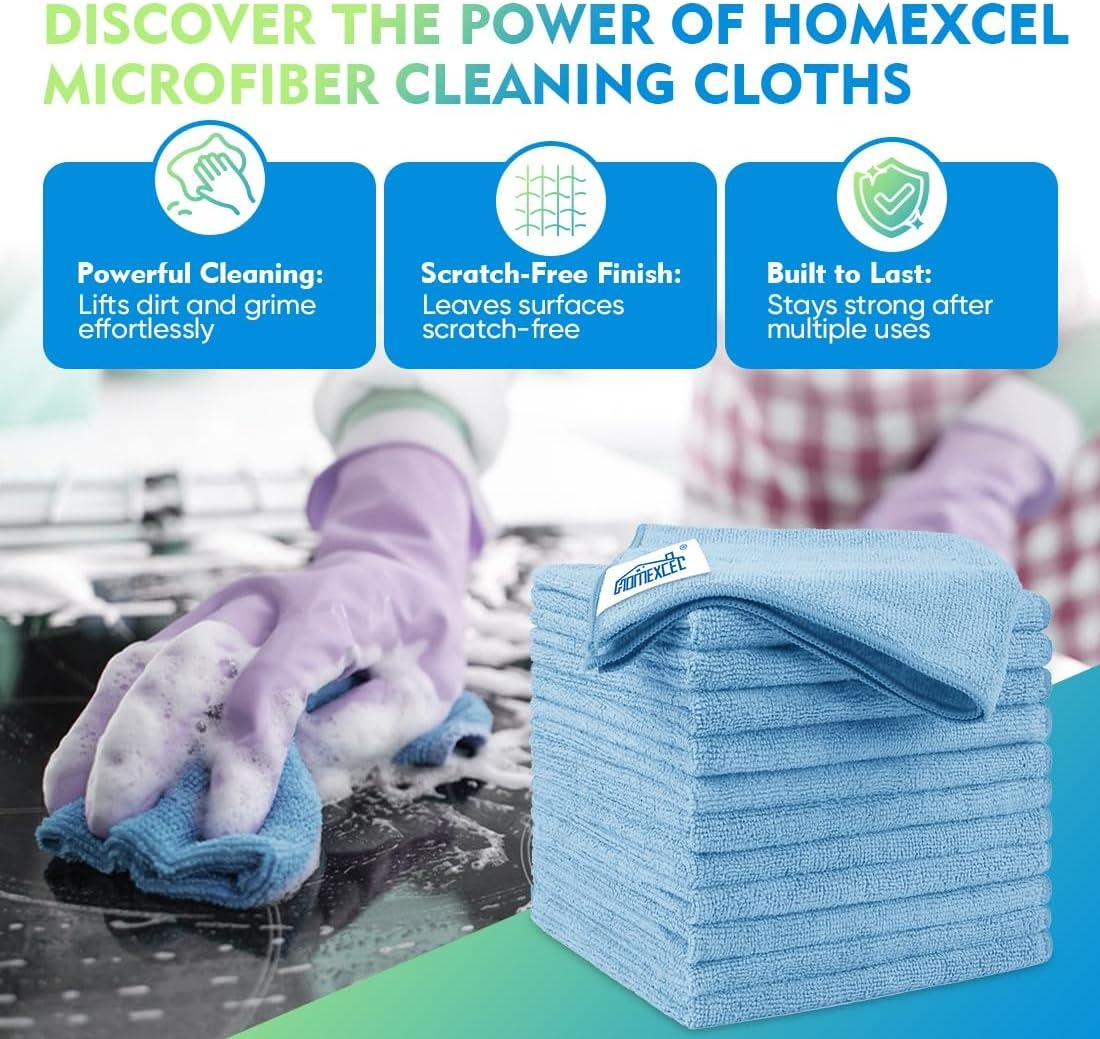 image:imageHOMEXCEL Car Drying Towel 36x 24 Microfiber Towels for Cars Trucks SUVBlue