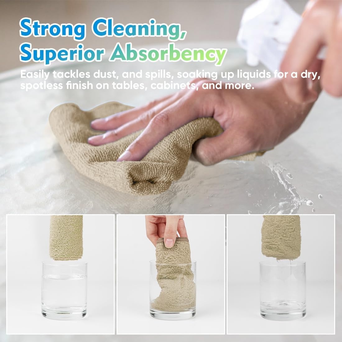 image:imageHOMEXCEL Car Drying Towel 36x 24 Microfiber Towels for Cars Trucks SUVBrown