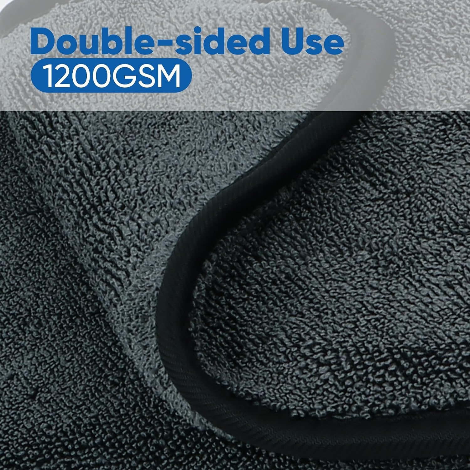 image:imageHOMEXCEL Car Drying Towel 36x 24 Microfiber Towels for Cars Trucks SUVDark Grey