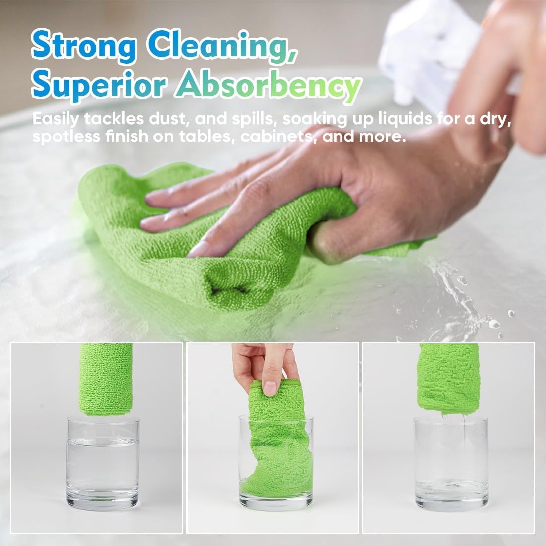 image:imageHOMEXCEL Car Drying Towel 36x 24 Microfiber Towels for Cars Trucks SUVGreen