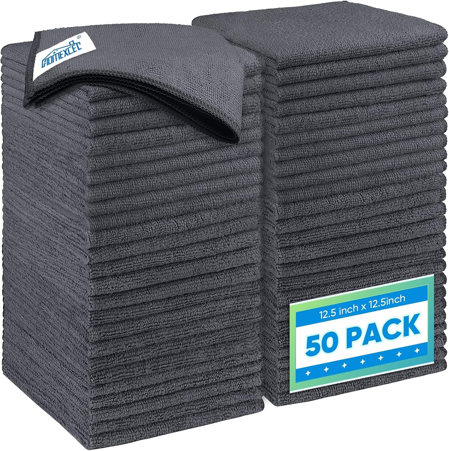 image:imageHOMEXCEL Car Drying Towel 36x 24 Microfiber Towels for Cars Trucks SUVGrey