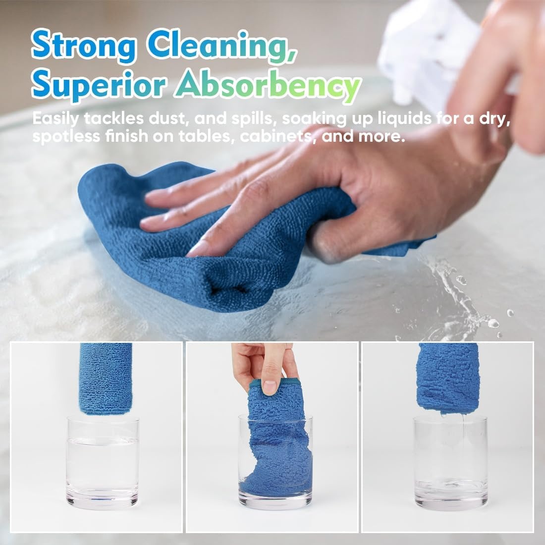 image:imageHOMEXCEL Car Drying Towel 36x 24 Microfiber Towels for Cars Trucks SUVLake Green