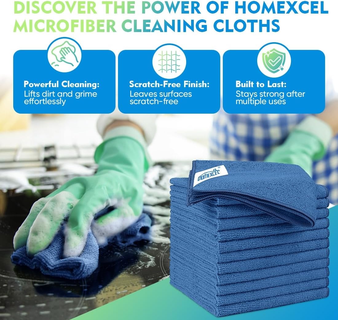 image:imageHOMEXCEL Car Drying Towel 36x 24 Microfiber Towels for Cars Trucks SUVLake Green