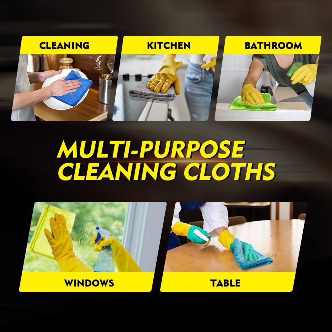 image:imageHOMEXCEL Car Drying Towel 36x 24 Microfiber Towels for Cars Trucks SUVMulticolor