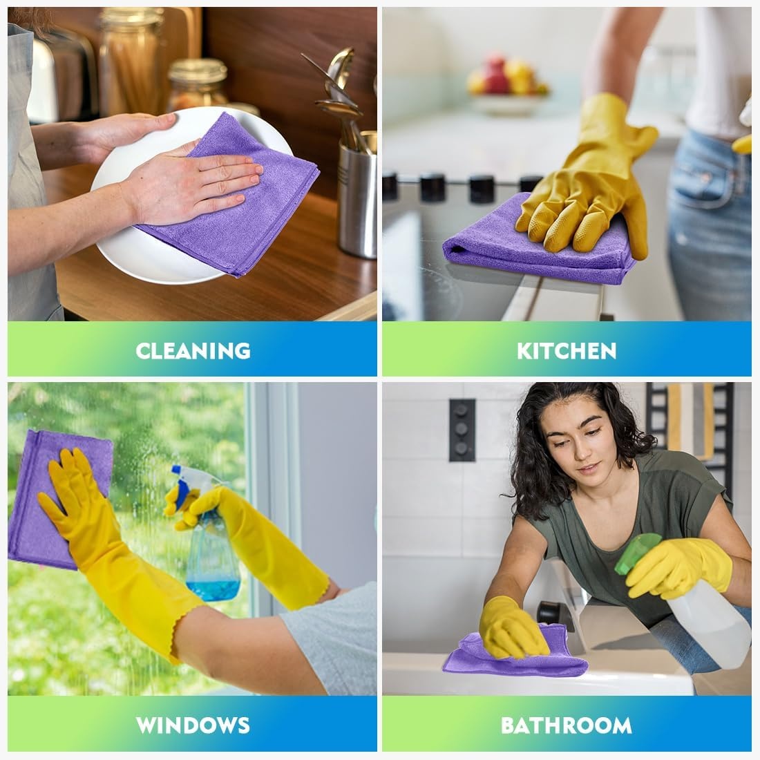 image:imageHOMEXCEL Car Drying Towel 36x 24 Microfiber Towels for Cars Trucks SUVPurple