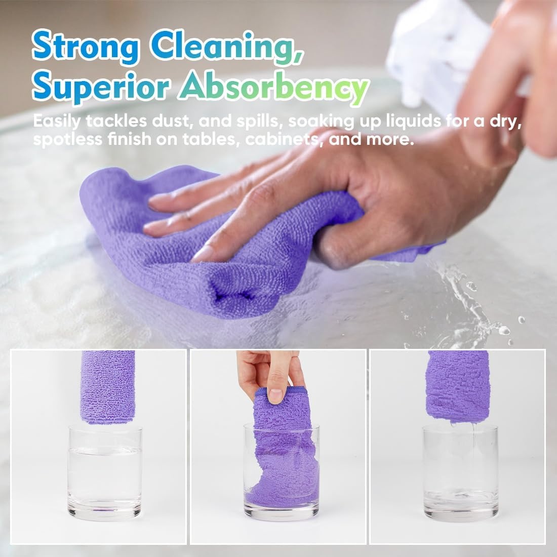 image:imageHOMEXCEL Car Drying Towel 36x 24 Microfiber Towels for Cars Trucks SUVPurple