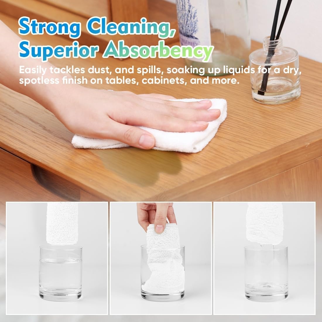 image:imageHOMEXCEL Car Drying Towel 36x 24 Microfiber Towels for Cars Trucks SUVWhite