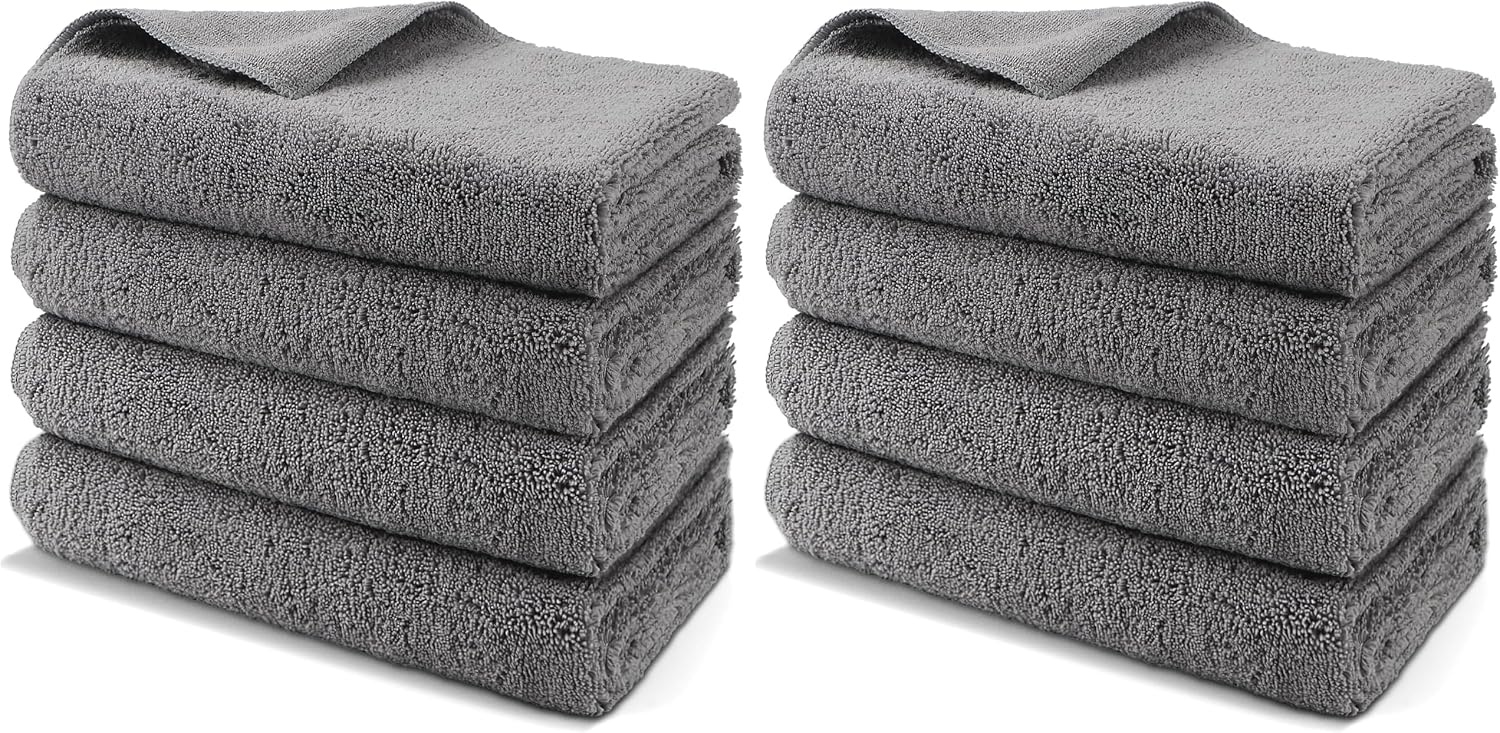 image:imageHOMEXCEL Professional Large Microfiber Car Drying Towels 2 Pack Lint Free Scratch Free Highly Absorbent Drying Towel for Cars SUVs RVs Trucks and Boats31 x 24GreyGrey