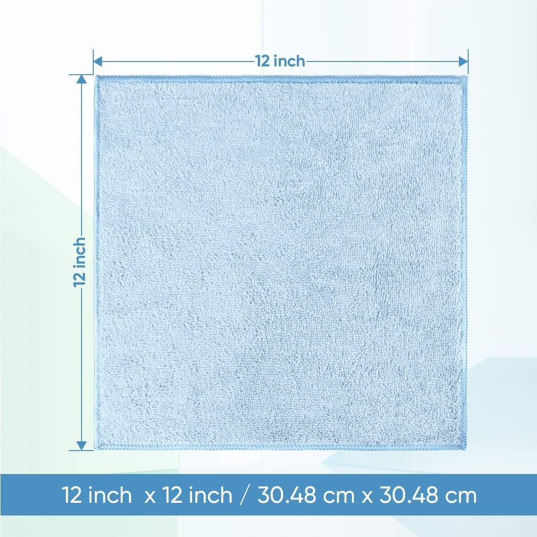 image:imageHOMEXCEL Washcloths 50PK Ultra SoftampHighly Absorbent Face Towels 12X12 inBlue