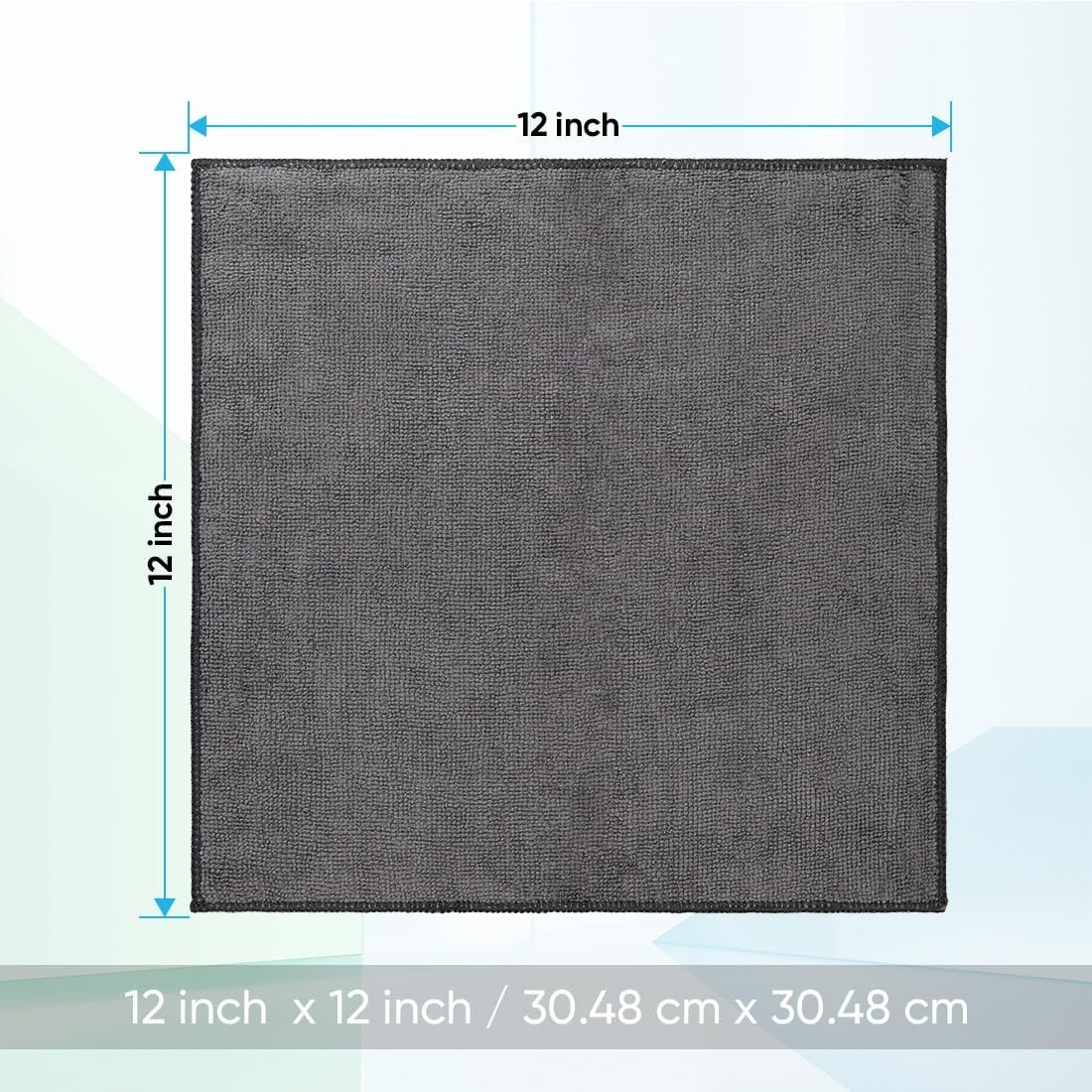 image:imageHOMEXCEL Washcloths 50PK Ultra SoftampHighly Absorbent Face Towels 12X12 inGrey