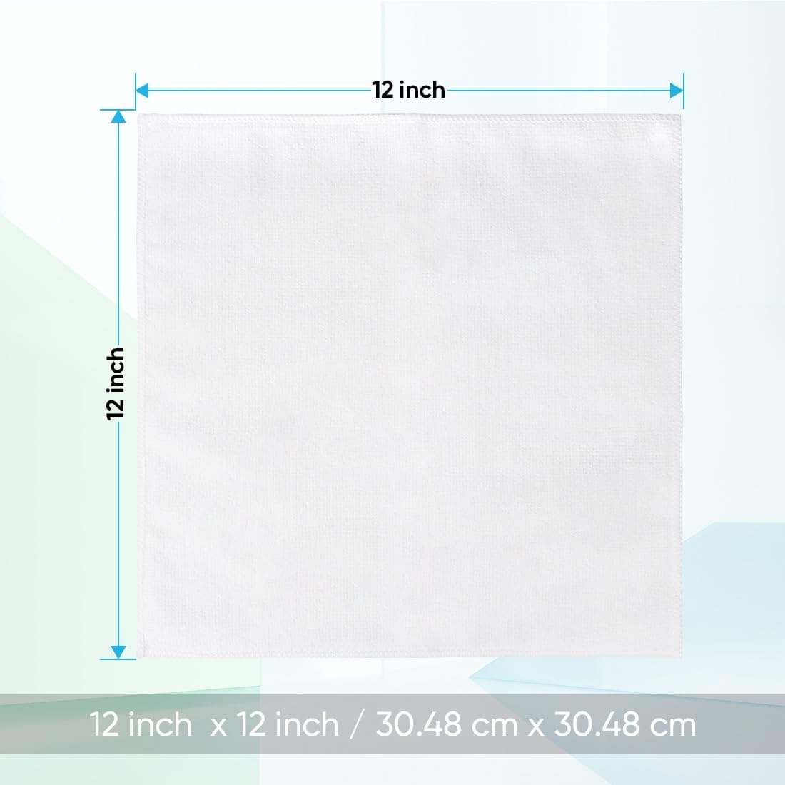image:imageHOMEXCEL Washcloths 50PK Ultra SoftampHighly Absorbent Face Towels 12X12 inWhite