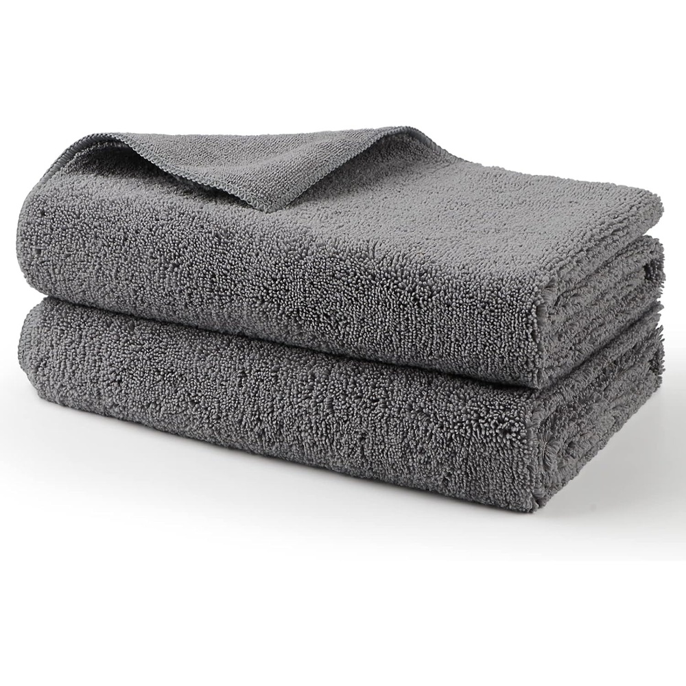 image:imageHOMEXCEL Professional Large Microfiber Car Drying Towels 2 Pack Lint Free Scratch Free Highly Absorbent Drying Towel for Cars SUVs RVs Trucks and Boats31 x 24GreyGrey