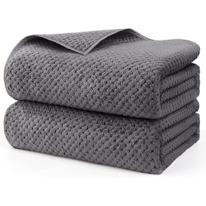 HOMEXCEL 6PK Bath Towel Set, 24×48 in, Absorbent&Quick Dry Towels for Hotel(Grey)