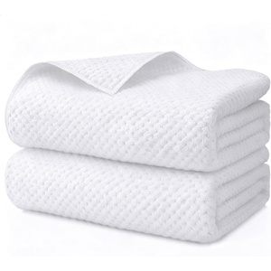 HOMEXCEL 6PK Bath Towel Set, 24×48 in, Absorbent&Quick Dry Towels for Hotel(White)