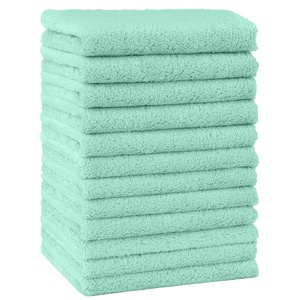 HOMEXCEL Baby Washcloths 24 Pack Microfiber Coral Fleece Soft Wash Cloths(Green)