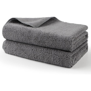 HOMEXCEL Professional Large Microfiber Car Drying Towels 2 Pack, Lint Free, Scratch Free, Highly Absorbent Drying Towel for Cars, SUVs, RVs, Trucks, and Boats,31″ x 24″,Grey(Grey)