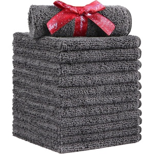 HOMEXCEL Washcloths 50PK, Ultra Soft&Highly Absorbent Face Towels, 12X12 in(Grey)